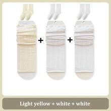 1/2/3 Double White Lace Leg Covers, Women's Stack Socks Covers, Long Stockings Paired With Boots Covers. Spring And Summer Fashionable Ballet Style Calf Socks Combination Set - Multicolor - View 16