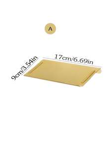 1pc Gold/Tissue Paper Holder, Bathroom Tissue Paper Rack, Toilet Paper Box, Wall-Mounted Tissue Dispenser - Gold - View 13