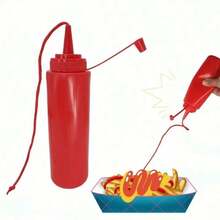 2026恶作剧减压挤压瓶，逼真的沙拉酱可填充玩具，适合作为生日、返校、复活节、节日的搞笑礼物 - 彩色 - 查看 5