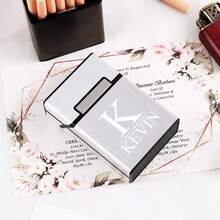 Personalized Engraved Cigarette Case, Cigarette Box, Metal Cigarette Holder, Gift For Him/Her, Groomsmen Gifts, Gift For Dad, Unique Gift For Him Cigarrette Holder, Cigarrette Case, Vintage Purse, Case, Joint Holder, Joint Case, Cigarette Box, Gifts For Dad, Personalized Gifts, Gifts For Him, Groomsmen Gifts, Gifts For Boyfriend, Grandpa Gfit - Multi-color - New Cigarette Case - View 4