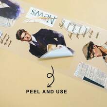 4Pcs/Set Matte Lace Lady PET Washi Tape Pre-Cut Rose Masking Tape For Stickers Scrapbooking Journal Collage Material - 4Pcs/Set - View 6