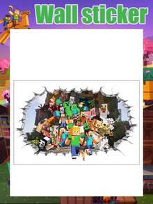 Minecraft Hình dán tường có thể tháo rời Paradoni - Được làm từ chất liệu vinyl có thể tái sử dụng, rất thích hợp để trang trí phòng. Bộ hình dán tường theo chủ đề này được thiết kế tỉ mỉ để bổ sung cho không gian phòng ngủ, cung cấp các giải pháp trang trí sáng tạo và có thể tùy chỉnh. Áp dụng cho bề mặt tường trong nhà. - Nhiều màu - Xem 19