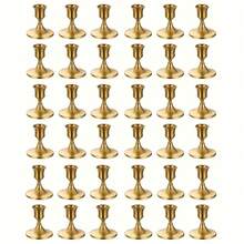 3/6/12/36pcs Metal Candle Holders - Elegant Tapered Candle Stands For Dinner, Wedding, Anniversary, Home & Hotel Decor - Multipurpose Party & Home Themed Installations, Ideal Dining Table Centerpiece And Gift - Candles Not Included - 彩色 - 查看 22