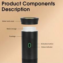 Portable Electric Capsule Coffee Machine, American-Style Pump-Driven Compact Espresso Machine, Suitable For Car Travel And Home Use, USB Portable Mini Heated Espresso Capsule Coffee Machine, A 3-In-1 Heated Coffee Machine + Portable Espresso Machine + Coffee Powder And Capsules Of Various Sizes, Making Coffee Accessible Wherever You Go. - 黑色 - 查看 7