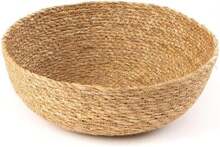 Round Wicker Basket - Decorative Bowl - Storage Basket - Fruit Bowl - Decorative Woven Basket - Natural Color - 26 Cm - 棕色 - 查看 1