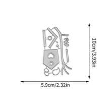 Creative Birdhouse Dies, DIY Scrapbooking Album And Embossing Stencil, Greeting Card Making Tool, Card Paper Cutting Crafts ,Gift Card Making Template Die Cuts. - Silver - View 8