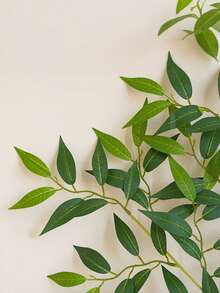 1/3/6 cành lá ruscus Ý nhân tạo dài 21,6 inch, cành cây xanh treo trang trí sống động như thật, lựa chọn tốt nhất để trang trí bó hoa cưới, bàn tiệc và nhà cửa. - màu xanh lá - Xem 8