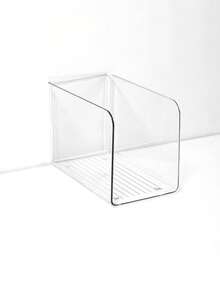 1pc Transparent Desktop File Organizer Rack, Acrylic Book Stand Holder, Table Top Book Shelf - Single Piece - View 4