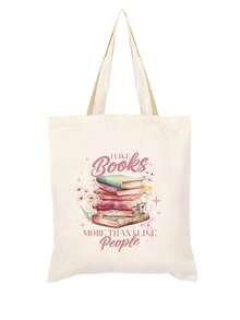Lot de 5/2/1 sacs de rangement zippés en toile à motifs floraux et lecture, sacs d'emballage cadeau avec inscription motivante << Tu es génial(e) », parfaits pour la rentrée scolaire, les fêtes de remise de diplômes, les voyages, les anniversaires, la fête des professeurs, les cadeaux pour les camarades de classe, les amis, les étudiants et les enseignants. - Beige - Voir 60