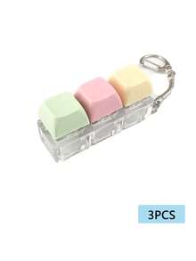 Keyboard Stress-Relieving Toy, 4-In-1 Keyboard Stress-Relieving Keychain, Keyboard Stress-Relieving Button Finger Rattle Toy, Stress-Relieving Gift, Button Stress-Relieving Gift, Incredible Birthday Gift, Party Small Gift - Multicolor - View 11