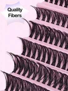 200 Sets Of D-Style Curled False Eyelashes, 40D, With Mixed Lengths Ranging From 8 To 16 Millimeters. Each Individual Lash Has A Natural Appearance, Fluffy And Soft, With Dramatic Overlapping And Cluster-Like Effect. Suitable For Daily Use, Weddings, Dates, Parties, Halloween, Christmas And Other Occasions. - D - View 7