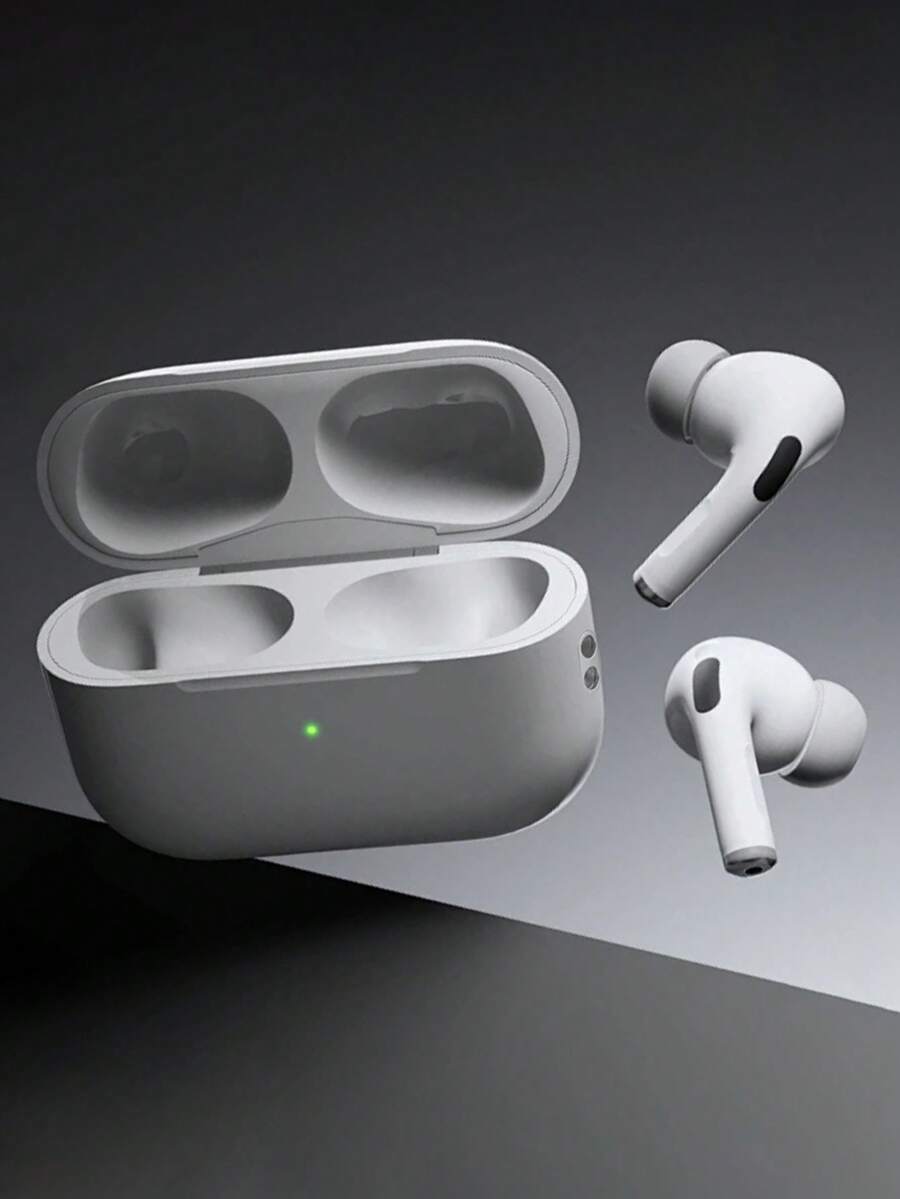 Wireless Earbuds - Compatible With Apple & Android, Built-In Mic, Sweat-Resistant, White, Wireless Headphones, Airbuds, True Wireless Earphones - A18 - View 1
