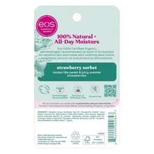 Eos 100% Natural &Amp; Organic Lip Balm- Strawberry Sorbet, All-Day Moisture, Dermatologist Recommended For Sensitive Skin, Lip Care Products,0.25oz - ColorD - 查看 6