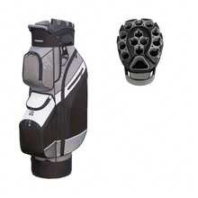 14-Way Full Divider Golf Bag | 9 Zippered Pockets & Sleek Modern Style For Pros - Gray-black - View 3