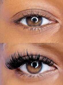 200 Sets Of D-Style Curled False Eyelashes, 40D, With Mixed Lengths Ranging From 8 To 16 Millimeters. Each Individual Lash Has A Natural Appearance, Fluffy And Soft, With Dramatic Overlapping And Cluster-Like Effect. Suitable For Daily Use, Weddings, Dates, Parties, Halloween, Christmas And Other Occasions. - D - View 6