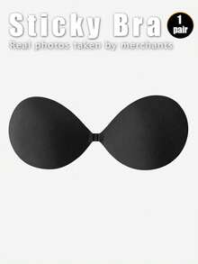 2/1 Pair Invisible Strapless Silicone Breast Petals: Sexy Silicone Breast Lift Tape, Enhances Cleavage, Suitable For Dresses, Gowns, Bikinis. Enhances Small Bust, Reveals Fuller Bust. Invisible Round Cup Bra Inserts, Thickened Nipple Covers - Multicolor - View 18