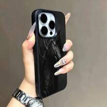 Dark Horse Pattern TPU Protective Case, Compatible With For Iphone 16 Pro Max/14/16 Plus/15/13 Pro/12/11 Business Edition, Stylish And Durable Shockproof Phone Cover.,Suitable For IPhone17 Air - 黑色 - 查看 7
