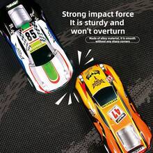 Children's Alloy Car, Tin Car/Alloy Car, Inertial Car Model (Random Packaging Box/Car Style) Packaging Box Racing Car Model Toy Car Set, Mini Simulation Container Car Model Suitable As A Gift For 3-9 Year Old Boys - Multicolor - View 7