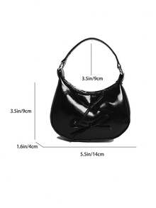 2026 New Bow Dumpling Shoulder Bag, Fashionable Niche Design, Casual Versatile Women Crossbody Bag - Black - View 5