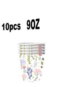 Bộ 50 món đồ dùng tiệc hoa lá màu pastel - Đĩa giấy, cốc và khăn giấy dùng một lần họa tiết hoa và lá, bộ đồ ăn lễ hội lý tưởng cho tiệc cưới, tiệc mừng em bé và các buổi tụ họp ngoài trời mùa xuân, trang trí hoa lá pastel nhẹ nhàng làm quà tặng và vật dụng cần thiết cho tiệc cưới. - Nhiều màu - Xem 4