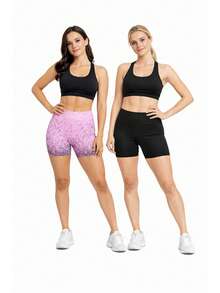 Kit 2 Shorts Degrade + Short Plain Women's - Baby Pink - View 3