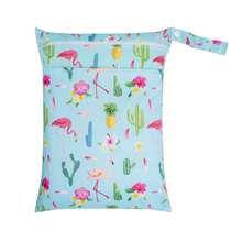 Wet/Dry Bags, 1-Pack, With Two Zippered Pockets, Waterproof, Washable, Reusable, Great For Travel, Beach, Pool, Gym, Swimsuit Or Wet Wear,Pouch,Makeup Pouch,Travel Essential - Multicolor - View 3