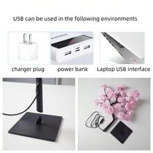 Integrated Set, Artificial Rose Tree Lamp, Lighting Artificial Flowers, Wedding Decoration Props, A Surprise Gift For Your Girlfriend, Romantic Bedroom Night Light, Realistic Artificial Rose Bouquet, Suitable For Weddings, Birthdays, Etc. - 彩色 - 查看 4