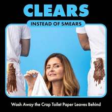 DUDE Wipes - Flushable Wipes For Adults - Unscented - 18 Count - Vitamin-E & Aloe - Septic And Sewer  (Pack Of 1) - 18 cái (Gói 1) - Xem 2