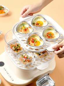 Bộ 24/12/6/3 bát nhôm, thích hợp cho nướng thịt, làm món tráng miệng, nấu nướng và làm bánh. - Nhiều màu - Xem 6