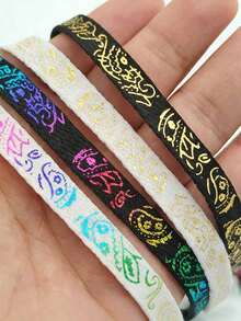 2条扁平鞋带 - 金色佩斯利花纹，适用于运动鞋、靴子、乐福鞋 - 男女皆宜的优雅鞋带 - 耐用时尚鞋履配件（2条），运动鞋鞋带，运动鞋配件，时尚鞋带，扁平鞋带设计 - 彩色 - 查看 5