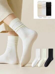 1/2/3 Double White Lace Leg Covers, Women's Stack Socks Covers, Long Stockings Paired With Boots Covers. Spring And Summer Fashionable Ballet Style Calf Socks Combination Set - Multicolor - View 13