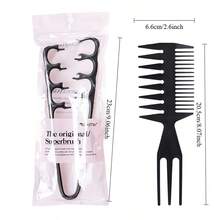 2 piezas Cepillo de pelo de textura esponjosa (color aleatorio), adecuado para salón y peinado en casa, se puede usar para cabello seco y húmedo, herramienta de peinado para hombres, levanta efectivamente las raíces, controla el flequillo y los rizos, agarre firme, elevación de raíz 3D, integración sin costuras - Multicolor - Ver 8