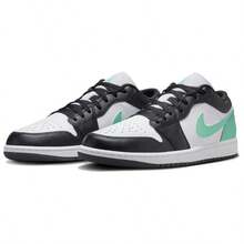 Nike Air Jordan 1 Low 'Men's Patent Varsity Red Black Jordans For Men HV4089-006 | Low-Top Versatility, Everyday Wearable - 青碧色 - 查看 2