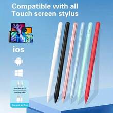 Lápiz óptico compatible con Apple Pencil con carga rápida - Lápiz óptico capacitivo de alta precisión compatible con iPad, Android, tabletas Microsoft, incluye puntas de repuesto y cable de carga, regalo para madre, familia, amigos, niños, cumpleaños, festividades - Multicolor - Ver 2