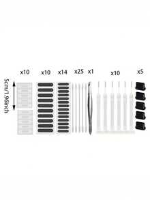 Mobile Charging Port Cleaning Kit, IPad, IOS, , Type-C Speaker Dust Cover Sticker Cleaning Set - Multicolor - View 3