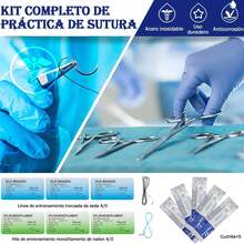 Kit de Práctica de SuTura,3 Capas Almohadilla de Práctica de SuTura,Alfombrilla de práctica de silicona reutilizable,para ser Utilizado por los Estudiantes Entrenamiento y Práctica - Rosa Pálido - Ver 4