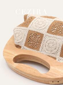 Women's Clutch Bag Luxury Design Fashionable Embroidered Floral Patterns Fabric Pouch Wooden Frame Magnet Closure Handbag Long Chain Shoulder Cross Body Purse Daily Holiday Travel Vacation Gift - Multicolor - View 9