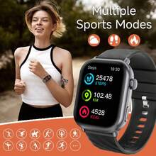 SIMSONLAB 2025 Smart Watch With 1.83" Touchscreen, Wireless Calling, Unisex, Connects To Smartphone, Waterproof Tracker - Multicolor - View 5