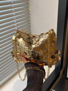 This Is A Shiny, Lightweight, Durable, And Spacious Women's Crossbody Bag. It's Both Stylish And Versatile, Suitable For Various Occasions Such As Parties, Travel, Dinners, And New Year's Celebrations. - Multicolor - View 4