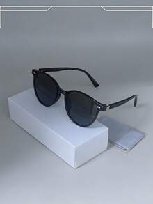 男士小圆锥形多色箔面休闲时尚眼镜，日常佩戴的时尚眼镜 - 彩色 - 查看 4