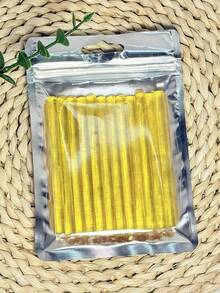 12pcs/Pack Keratin Glue Sticks, Professional Hot Melt Glue Sticks For Hair Extensions DIY, Hair Styling Tools (Yellow/Brown) ,Hair Tool - Yellow - View 1