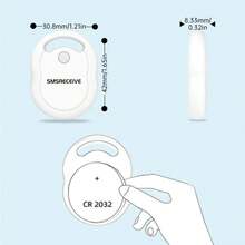 Rastreador gps inteligente para iOS, encuentra mi aplicación, etiqueta de aire, buscador de llaves, bolsa para bicicleta, artículo antipérdida, rastreador inteligente - blanco - Ver 8