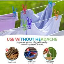 PVC-Coated Chip Clips 40pcs | Strong Sealing Clips For Food Bags & Clothes - Random Color - View 8