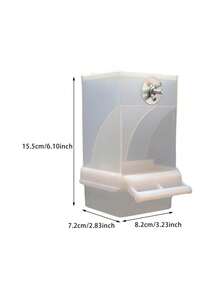 Transparent Bird Feeder Automatic Feeder Automatic Bird Seed Suspension Food Box - one-size - View 5