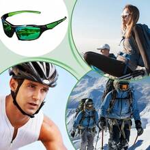 Lightweight Polarized Sport  For Men & Women, Comfortable Fashion Shades For Outdoor Activities - Green - View 6