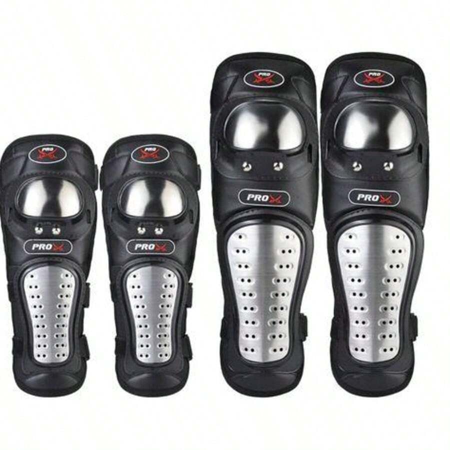 Rodilleras y Coderas en Acero Inoxidable para Motociclistas Protección Superior y Durabilidad - A - Ver 1