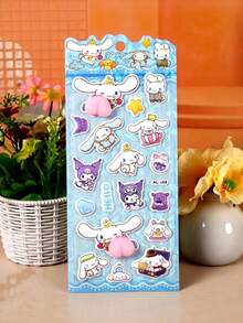3D Embossed Cute Stress Relief Stickers, Decorative Stickers - Multicolor - View 8