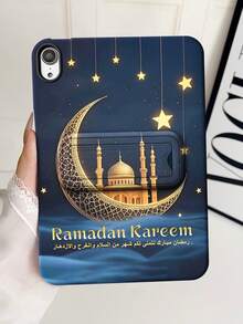 Custodia protettiva piatta con motivo floreale a cielo stellato sfumato da sogno, compatibile con Apple iPad Mini 6 7, Tab A7 9, Pad 5 5Pro, compatibile con Redmi Pad SE 11, cover protettiva dipinta amichevole per la pelle e con supporto - Multicolore - Visualizzare 4