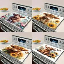 1pc Desktop Heat-Resistant Protective Cover, The Surface Is Anti-Slip And Scratch-Proof, And Easy To Clean Polyester, Which Is Used For Anti-Slip In Kitchens, Washing Machines, Dryers, Stove Protective Covers, Home Appliance Accessories And Modern Kitchen Utensils. - Multicolor - View 3