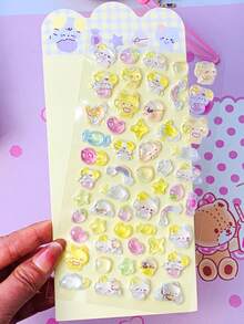 Hình dán 3D dễ thương, hình dán hoạt hình pha lê dập nổi trang trí, thích hợp cho ốp điện thoại, cốc, hộp văn phòng phẩm, bàn làm việc - Quà tặng. Hoàn hảo cho trang trí phòng nhà, trang trí tiệc, quà sinh nhật và các dịp lễ khác nhau, thời trang. Sản phẩm thời trang. Sang trọng. May vá. Tự làm. - Nhiều màu - Xem 4